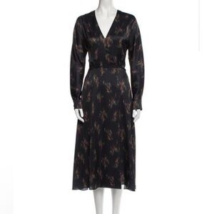 Elegant Black Floral Dress